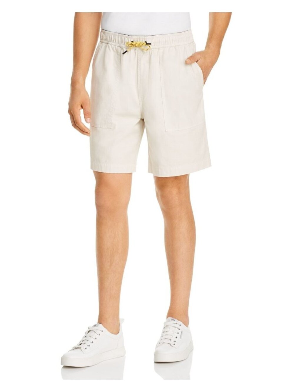 PENFIELD Mens Ivory Active Regular Fit Athletic Shorts 100% Cotton Size L $95